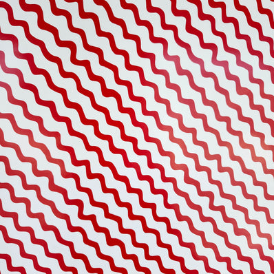 Red Ric Rac Wrapping Paper