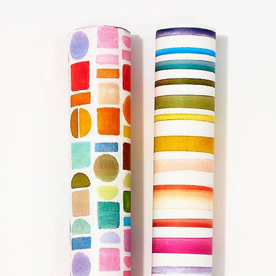 Rainbow Pallette Duo Stone Wrapping Paper