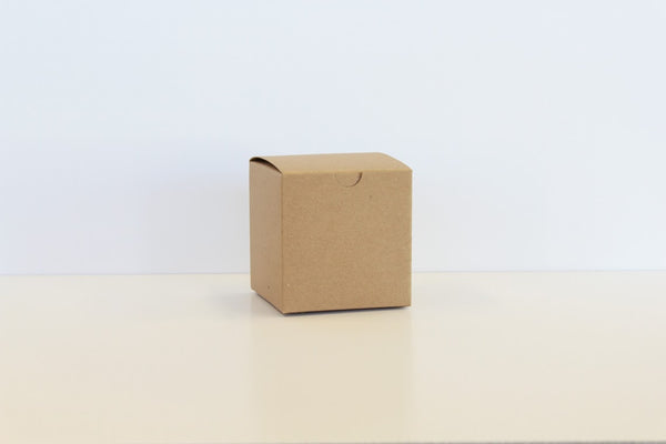 Paper Mart Bulk Kraft Gift Boxes 4 X 4 X 2 | Quantity: 100