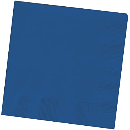 Navy Blue Beverage Napkin