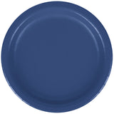 Navy Blue 9" Round Paper Plate