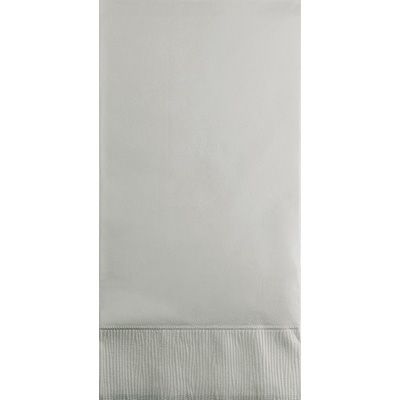 Shimmering Silver Dinner Napkin