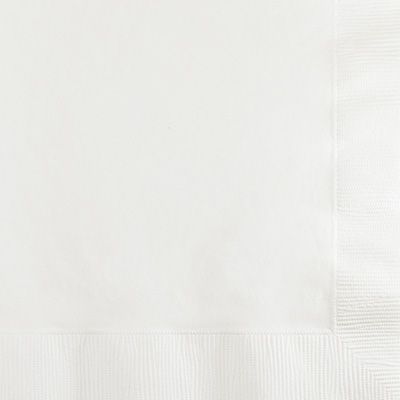 White Beverage Napkin