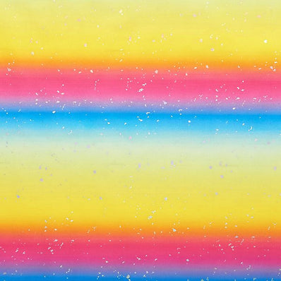 Ombre Rainbow Fleck Script Stone Wrapping Paper
