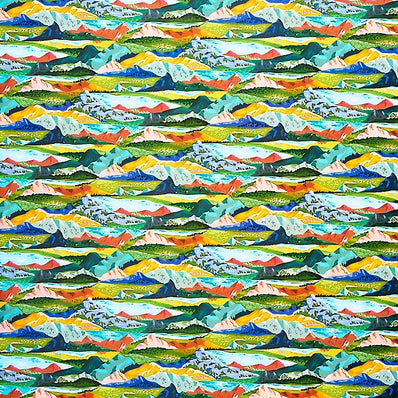 Colorful Mountain Stone Wrapping Paper