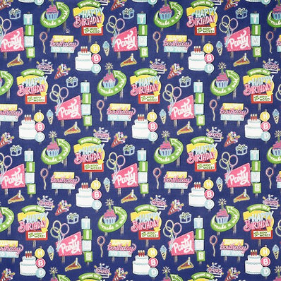 Neon Birthday Stone Wrapping Paper