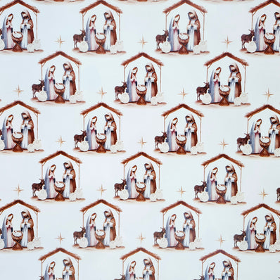 Star Nativity Wrapping Paper