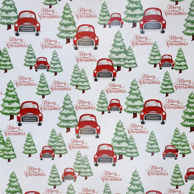 Santa Truck Wrapping Paper