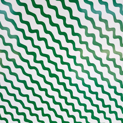Green Ric Rac Wrapping Paper