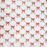 Twisty Bow Red Wrapping Paper