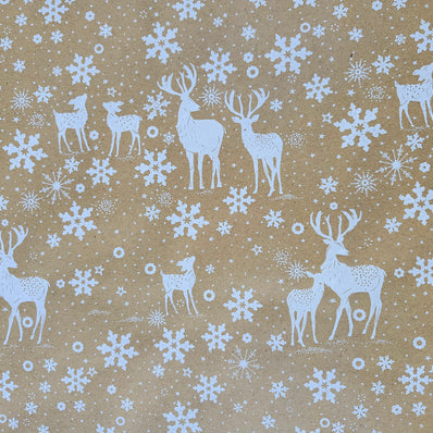 Snowy Deer Wrapping Paper