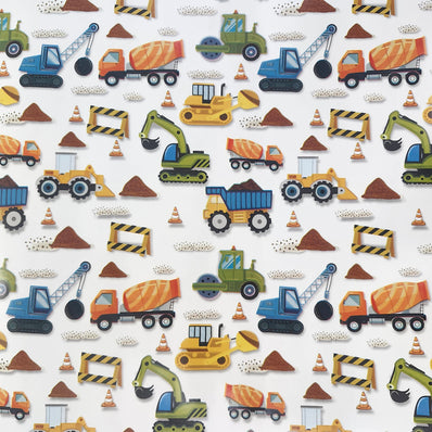 Construction Crew Wrapping Paper