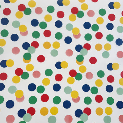 Primary Multicolored Dots Wrapping Paper