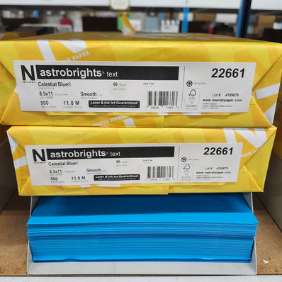 Astrobright Celestial Blue 60# Text