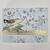 Carol Wilson Pansies and Warbler Boxed Cards