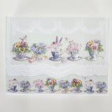 Carol Wilson Pansy with Teacups Boxed Cards