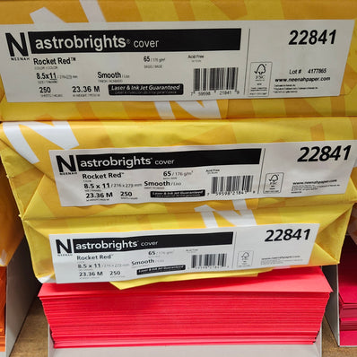 Astrobright Rocket Red 65# Cardstock
