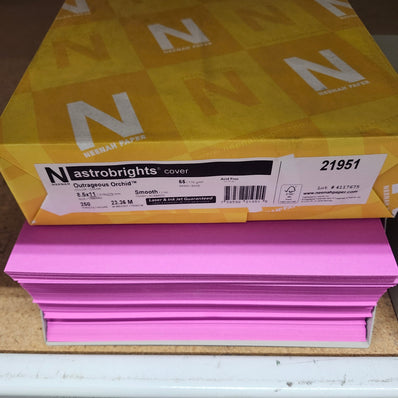 Astrobright Outrageous Orchid 65# Cardstock