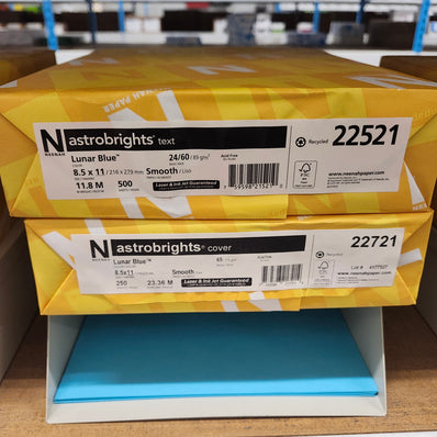 Astrobright Lunar Blue 65# Cardstock