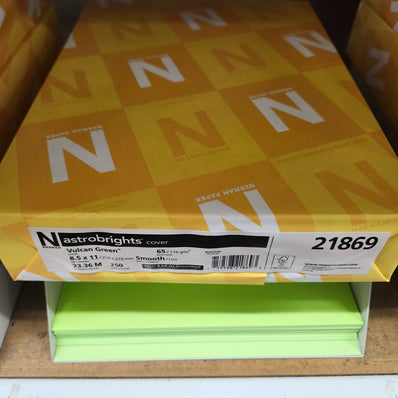 Astrobright Vulcan Green 65# Cardstock