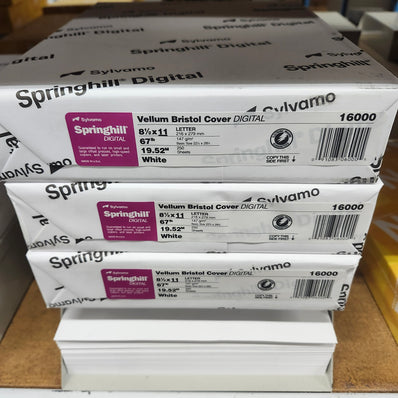 Springhill White 67# Cardstock 8.5 x 11