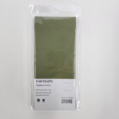 #10 Jellybean Green Envelopes 25/Package