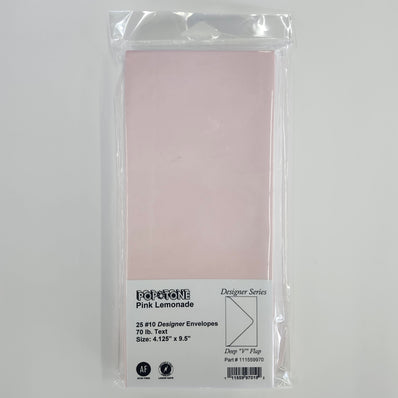 #10 Pink Lemonade Envelopes 25/Package