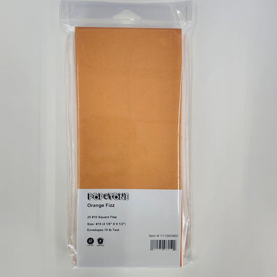 #10 Orange Fizz Envelopes 25/Package