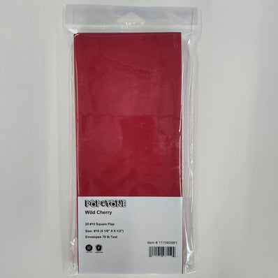 #10 Wild Cherry Envelopes 25/Package