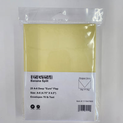 A6 Banana Split Envelopes 25/Package