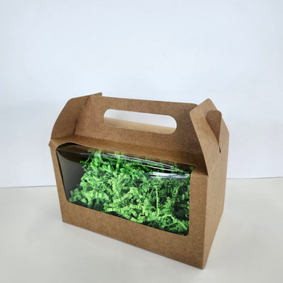 Kraft Mini Gable Boxes w/ Window