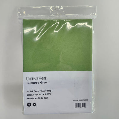 A7 Gumdrop Green 25/Package