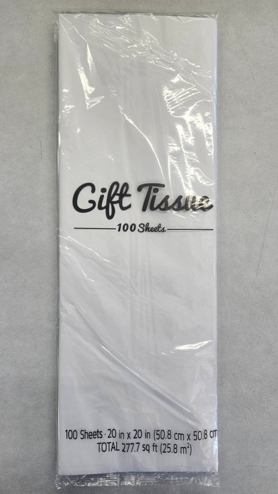 White - 100 Pack Tissue Paper