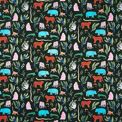 Tropical Animals Stone Wrapping Paper