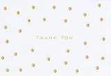 "Gold Dots" Thank You Note Cards