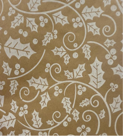 Berries on Kraft Wrapping Paper