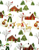Cabin Christmas Wrapping Paper