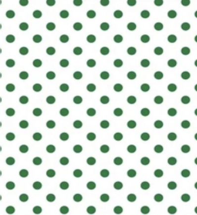White with Dark Green Dots Wrapping Paper