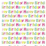 Happy Birthday Text Wrapping Paper