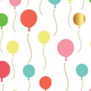 Party Balloons Wrapping Paper