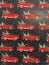 Red Truck on Black Christmas Wrapping Paper