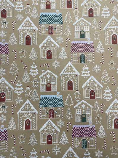 Gingerbread Lane Wrapping Paper