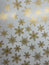 Gold Snowflake Christmas Wrapping Paper