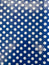 White Polka Dots on Blue Wrapping Paper