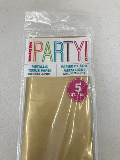 Metallic Gold Tissue Paper