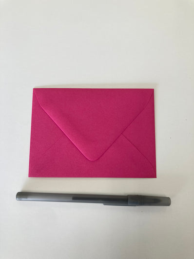 Razzle Berry raspberry pink A1 envelope, 3.625 x 5.125 inches