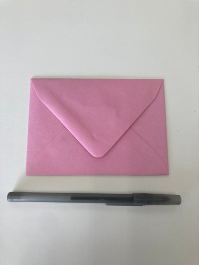Cotton Candy pink A1 envelope, 3.625 x 5.125 inches
