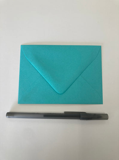 Blu Raspberry bright blue A1 envelope, 3.625 x 5.125 inches