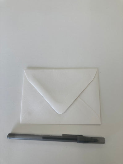 Sweet Tooth cream A1 envelope, 3.625 x 5.125 inches