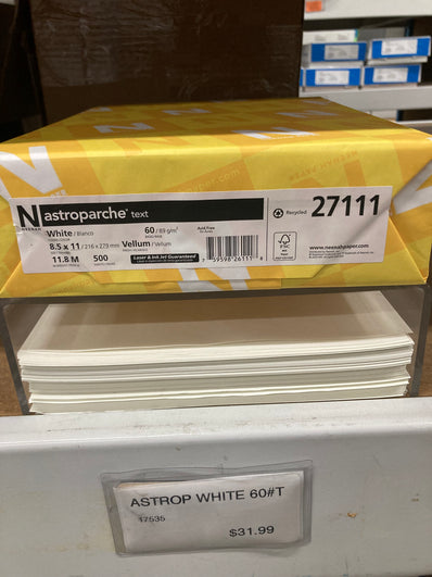 Astroparche White 60# Text
